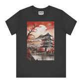 Serene Mountain and Pagoda Art Design T-Shirt product